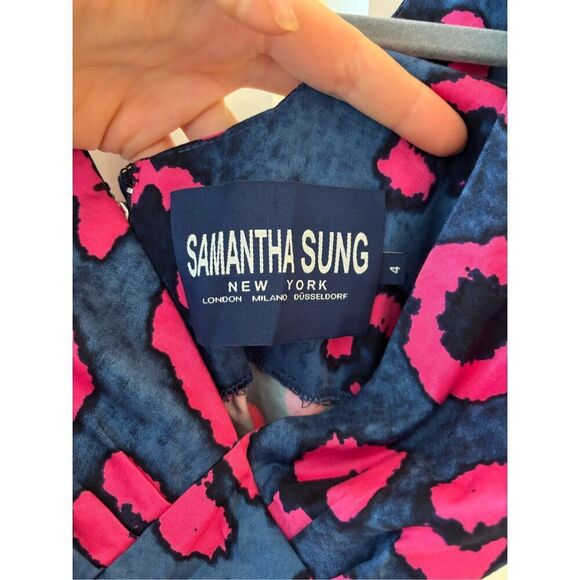 NWOT Samantha Sung leopard printed mid dress, $898 - Picture 5 of 7